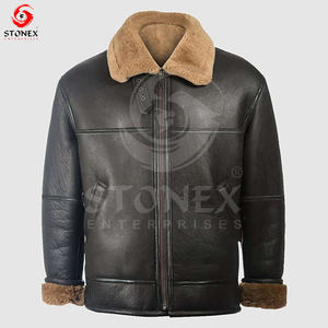 Veste en cuir véritable de qualité supérieure personnalisée pour hommes avec un design et des couleurs différents. - Product Image 3