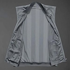 Summer Men Vest Quick-Dry Mesh Sleeveless Multi-Pocket Men Jacket Zipper Pockets Full Zip Closure Elastic Hem Vest For <b>Fishing</b> - Product Image 2