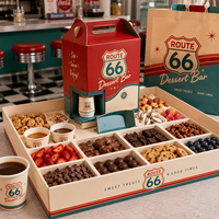 Boîtes à dessert personnalisées avec logo AT PACK |   Boîtes cadeaux pour services de restauration, idéales pour les sucreries, les collations et l'emballage d'événements café
