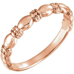Stuller Stackable Wedding <b>Ring</b> 51571:103P 14KR - Product Image 1