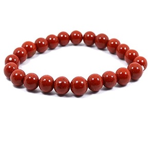 สร้อยข้อมือลูกปัดแจสเปอร์สีแดง AA หินธรรมชาติสำหรับจำหน่ายเครื่องประดับจากร้านค้าอเมซอน - Product Image 5