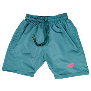 Shorts coupe-vent décontractés pour hommes en polyester uni avec logo personnalisé, anti-UV et séchage rapide - Product Image 4