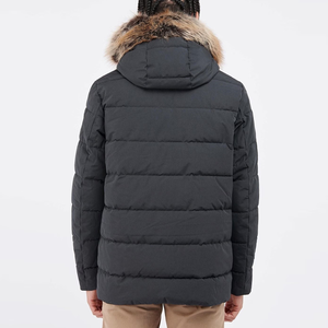 Parka d'hiver pour hommes sur mesure, grande taille, coupe-vent, imperméable, à capuche, respirante, longue, 100% polyester, vestes pour garçons - Product Image 5