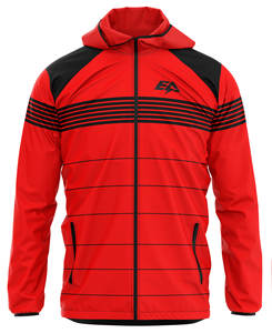 Chaqueta de lluvia de poliéster 100% de alta calidad para hombre, ropa deportiva de invierno lavable, chaqueta acolchada resistente al agua con capucha de manga larga - Product Image 1