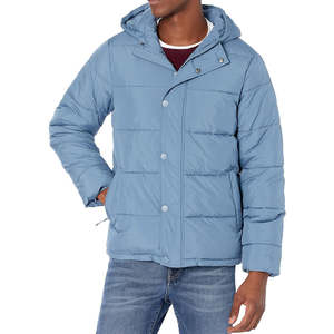 Blouson aviateur classique à capuche hiver hommes chaud léger toile haute rue vêtements décontractés en plein air - Product Image 2