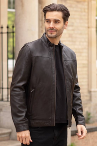Veste de moto en cuir de vache pour homme, tendance de la rue, écologique, respirante, chaleur hivernale - Product Image 4