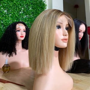 Pelo liso de hueso superior Ombre ChestNut Super doble dibujado personalizado doble dibujado humano Remy cutícula alineada cabello crudo - Product Image 2