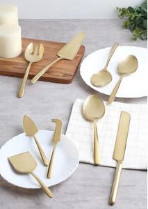 Designer Stainless Steel Cheese <b>Knife</b> Set Gold Matt Cheese Board Dishwasher <b>Safe</b> Home Kitchen Use Wholesale Prices Cutting Tools - Product Image 5
