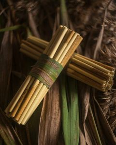 Calibre menor biodegradable natural 100% 20cm de Vietnam Pajita de bambú personalizada - Product Image 3