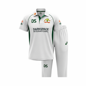 ชุดเครื่องแบบจิ้งหรีดสำหรับผู้ชายผ้าโพลีเอสเตอร์100% สำหรับฝึกกีฬาฤดูร้อน - Product Image 4