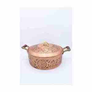 Pot de service en cuivre écologique de haute qualité nouveau Design plats de service à la maison Type de plaque plat de riz pour les fêtes exportées 50pcs - Product Image 4