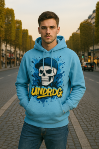 High Quality Men's Fleece Oversized Hoodie 350GSM Unisex Cropped Hoodie Men Puff Printing Embroidery Pullover Custom Hoodies - Product Image 3