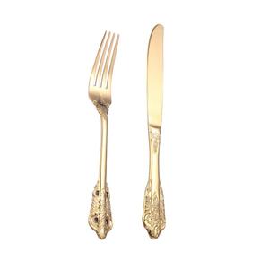 Elegante juego de cubiertos de acero de diseñador para bodas y comedor en casa portátil de la India - Product Image 3