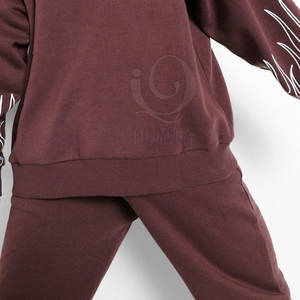 Chándal estampado de manga larga con chaqueta pulóver y pantalones Jogger Chándal estampado de moda con gráficos personalizados - Product Image 6