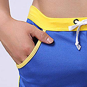 Short de fitness droit à séchage rapide avec impression de logo personnalisé pour hommes, jogging de basket-ball uni, short de gymnastique en maille, short en maille vierge pour hommes - Product Image 2