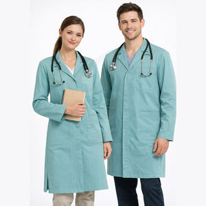 Blouse de laboratoire médicale personnalisée pour médecins et infirmières, en polycoton, manches longues, vêtements de travail pour hôpital - Product Image 4