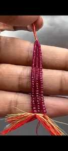 ลูกปัดทับทิมธรรมชาติสวยงาม เรียบเนียน ขนาด 2-4 มม. สีแดง ไม่ผ่านการอบ ไม่ผ่านการบำบัด สำหรับทำเครื่องประดับ - Product Image 3