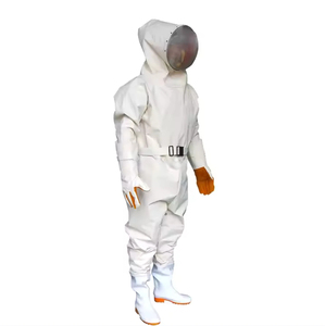 La fábrica suministra directamente 100% algodón barato ventilado adultos niños malla miel apicultura abeja traje para apicultores - Product Image 5