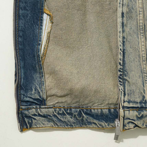 Veste de marque à col décontracté pour hommes Veste en jean d'hiver pour hommes Manteau épais et chaud coupe-vent - Product Image 6