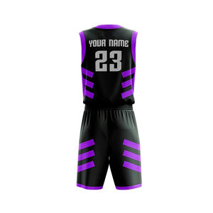 Ensemble d'uniformes de basket-ball personnalisés en gros 100% uniforme de basket-ball en polyester à bas prix - Product Image 2