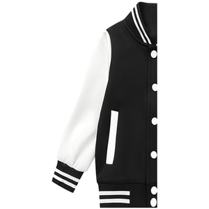 Factory Wholesale Custom Streetwear Sheep Skin Varsity <b>Jacket</b> OEM Design Breathable Windproof High Quality Men Embroidery <b>Patch</b> - Product Image 5