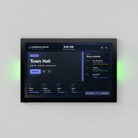 Tablet PC Android PoE de 10.1 Pulgadas con Barra de Luces LED RGB, Radar MmWave, Cristal de Borde a Borde, Sin Marco, Panel Táctil para Montaje en Pared