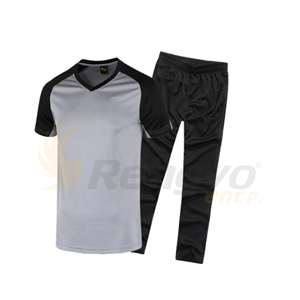 Uniforme de Árbitro de Baloncesto Unisex de 2 Piezas, Transpirable, de Secado Rápido, 100% Poliéster, Camiseta y Pantalones para Competencia - Product Image 1