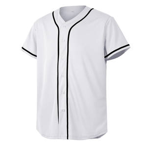 Maillots de baseball unis vierges en Offre Spéciale maille polyester personnalisée respirant vêtements de sport en gros maillot de baseball pour hommes - Product Image 1