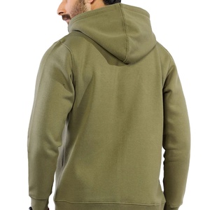 Sudadera con capucha para hombre de alta calidad con cremallera completa bordada impresión personalizada peso pesado invierno patrón sólido algodón poliéster a prueba de viento - Product Image 6