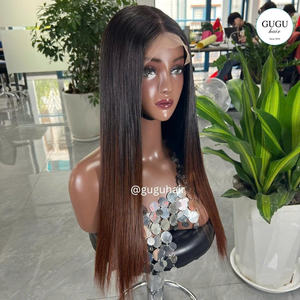 Vendeur de cheveux vietnamiens bruts Super Double Drawn Perruques à fermeture transparente Dentelle Os Perruque de cheveux humains vierges droits Densité 250 - Product Image 4