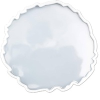 Dessous de verre circulaire moule cristal résine époxy moule carré rond caboteur résine silicone