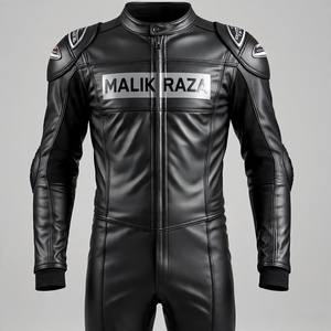 Traje profesional de carreras de motos, piel de vaca Premium, CE blindado, una pieza, logotipo personalizado, día de pista, precio al por mayor - Product Image 1