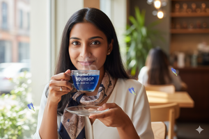 Bourneels SOP กล่องชาสีน้ำเงิน lakshmanphal 20ถุงจุ่มถุงชาไม่มีสารกันบูดสูงวิตามินซีเปรี้ยวชาสีน้ำเงิน kadha ชา - Product Image 4