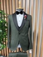 Jas Pria Turki Berkualitas Tinggi Ukuran Besar, Jahitan Khusus, Model Double Breasted, Anti Kusut, Mewah, Elegan, untuk Bisnis, Pernikahan, dan Pengantin Pria