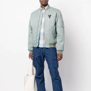 Blouson aviateur pour homme, coupe ajustée, veste de sport d'hiver, veste universitaire personnalisée, coupe-vent, col montant, mode streetwear, vêtements d'extérieur pour homme - Product Image 2