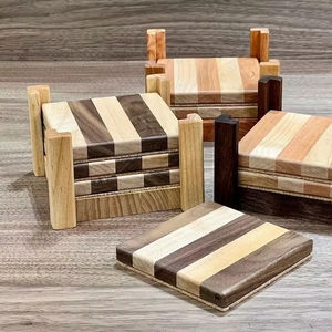 GIVE WOOD ROUND COASTER TAILLE PERSONNALISÉE Fait à la main pour les articles de table et de cuisine Vente en gros de haute qualité du Vietnam - Product Image 1