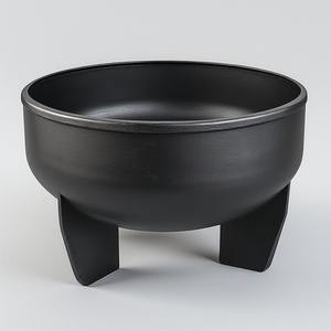 Brasero de Metal con Forma de Cuenco Rústico, Creado para Acampar al Aire Libre y Usar en el Patio Trasero, Ofrece Calor Confiable - Product Image 2