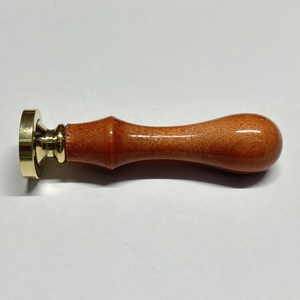 Sellos Redondos de Latón Marrón Hechos a Mano de 30 mm con Mango de Madera de Arce, Sello de Cera para Tarjetas de Felicitación Hechas a Mano y Proyectos de Scrapbooking - Product Image 4