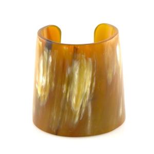 Brazalete de cuerno de buey auténtico, joyería de moda étnica hecha a mano - Product Image 5