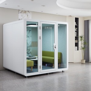 Office Pod Booth, Extra Large Space Sound Proof Office Pod for 8 People - Product Image 1