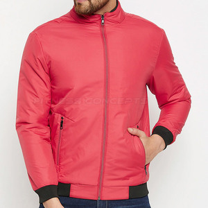La chaqueta bomber para hombre más vendida, hecha a medida con mangas largas y cuello alto, diseño de logotipo frontal transpirable - Product Image 1