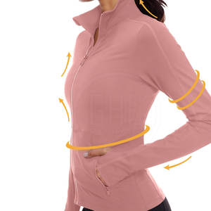 แจ็กเก็ตโยคะแขนยาวสำหรับผู้หญิงแจ็กเก็ตโยคะสไตล์กำหนดได้เอง - Product Image 2