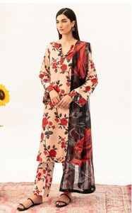Ensemble Salwar Kameez pour femmes de couleur unie séchage rapide respirant pelouse tenue décontractée vêtements traditionnels pour femmes-style indien pakistanais - Product Image 2