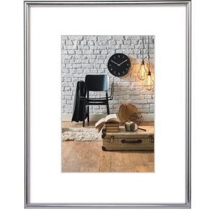 Hama Sevilla <b>Picture</b> <b>Frame</b> 21x29.7 cm Polystyrene <b>Plastic</b> Matte Silver - Product Image 1
