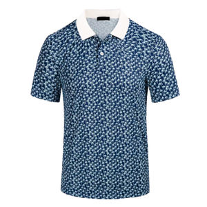 Chemise pour homme de luxe sur mesure, design personnalisé, imprimé uni, manches courtes, respirante, vêtements de sport décontractés, impression par sublimation, golf - Product Image 4