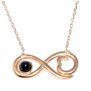 Collier pendentif infini en argent sterling 925 rose pour les occasions de cadeaux - Product Image 3