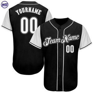 Impression de logo personnalisé de haute qualité dernière conception hommes 2025 maillot de baseball de qualité professionnelle - Product Image 3