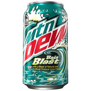 Mountaindew Baja Blast soda Pop Pop กระป๋อง12แพ็ค12แพ็ค
