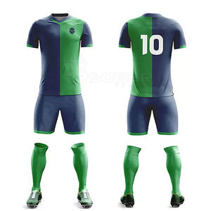 Uniformes de fútbol de poliéster 100% con Impresión digital personalizada al por mayor para adultos-Colores personalizados y nombres de equipos Servicio OEM - Product Image 2