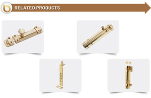 Perno de puerta de 150mm con acabado de latón de excelente calidad para herrajes de oficina de Hotel, los más vendidos del exportador global para ventana de puerta - Product Image 3